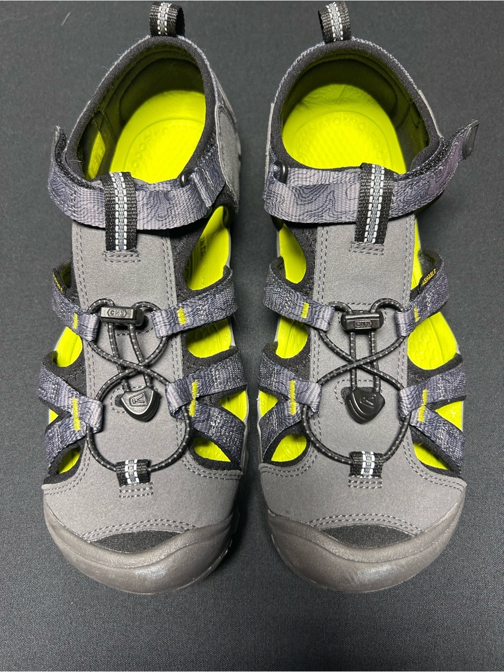 NWOT Keen Seacamp II CNX Kids Sz 7 Big Boy’s Magnet/Evening Primrose Gray Sandal